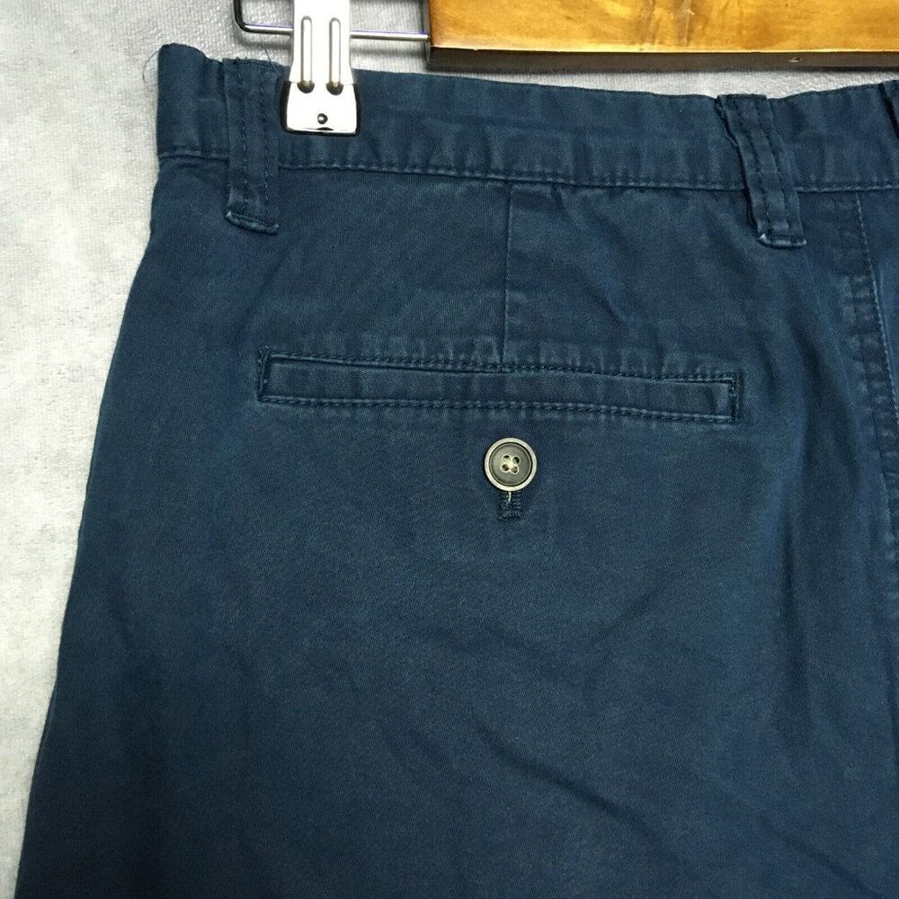 Tommy Bahama Mens Shorts size 32 Blue Flat Front Cotton Tencel Stretch Casual - Picture 12 of 13